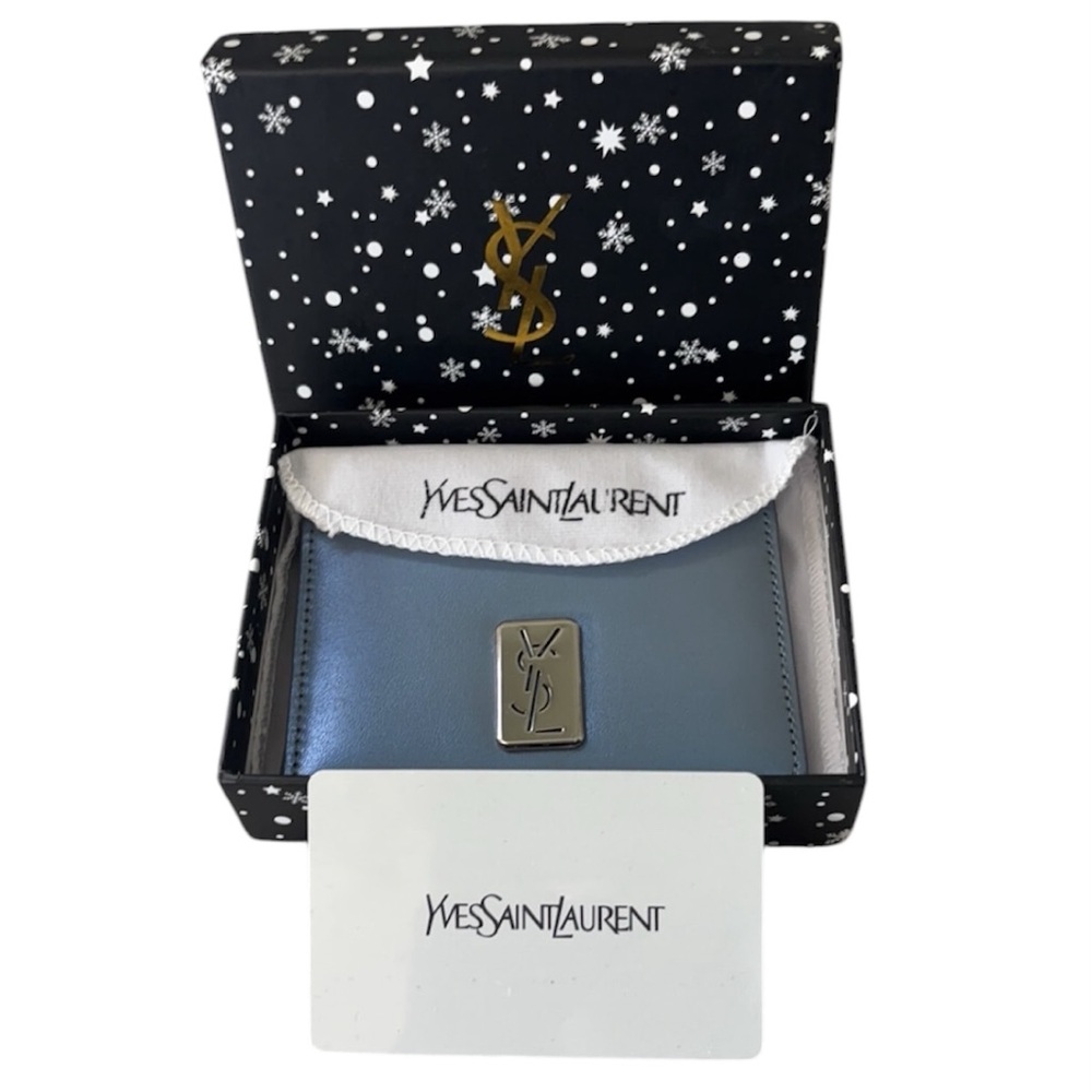 Yves Saint Laurent Blue Card Holder